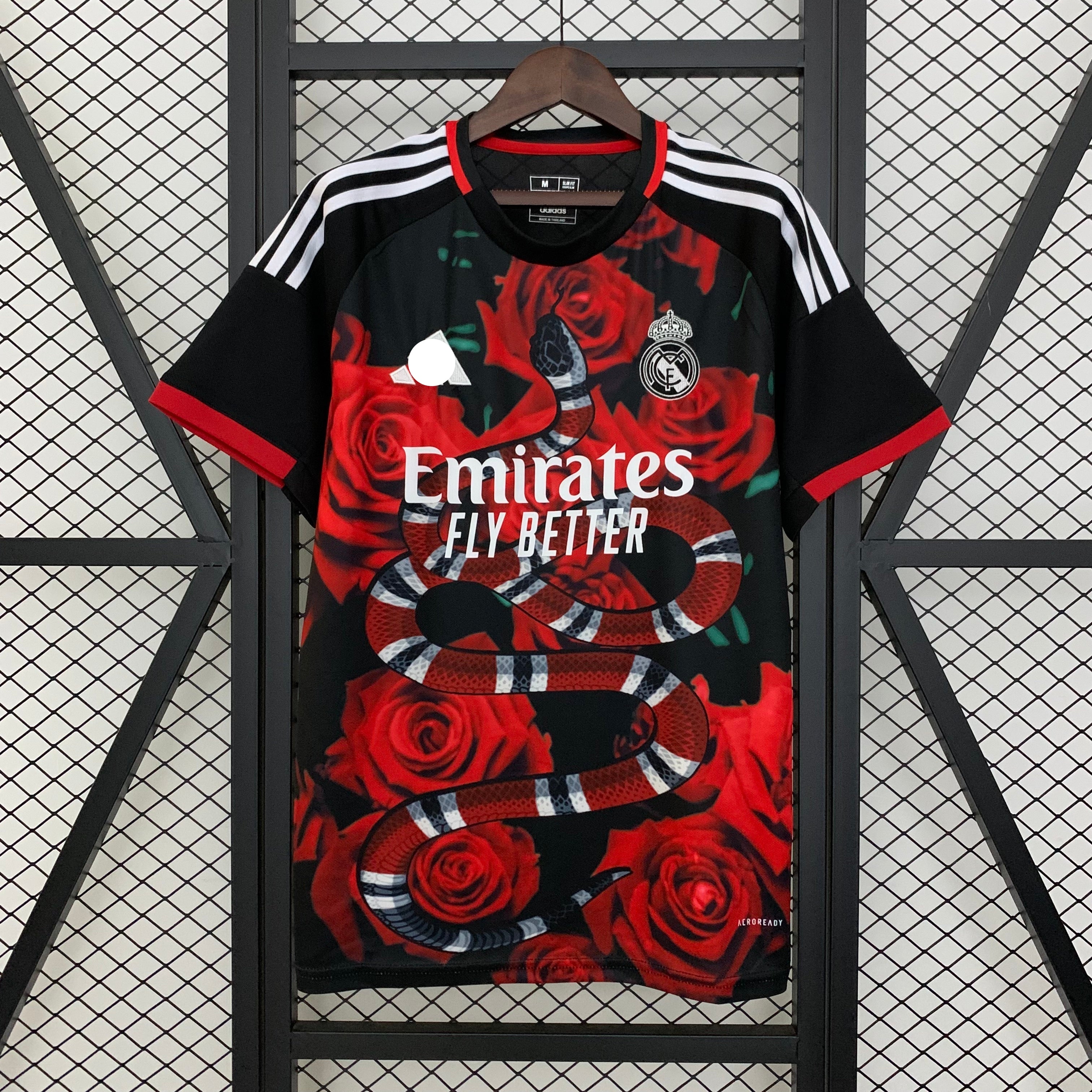 Real Madrid Gucci Red Rose Concept Football Kit